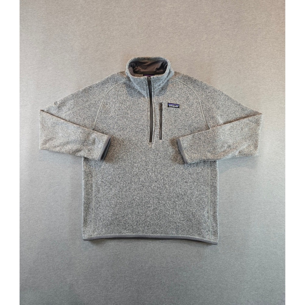 Patagonia Better Sweater Pullover Mens Large Grey 1/4 Zip Fleece Gorpcore 25522